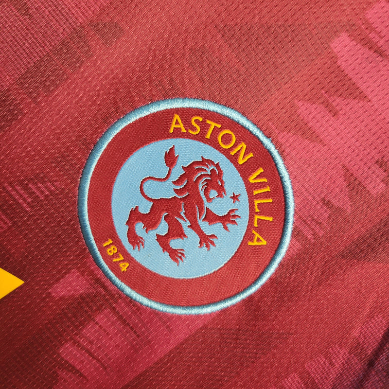 Camisa Aston Villa Home 23/24 Castore Torcedor Masculina