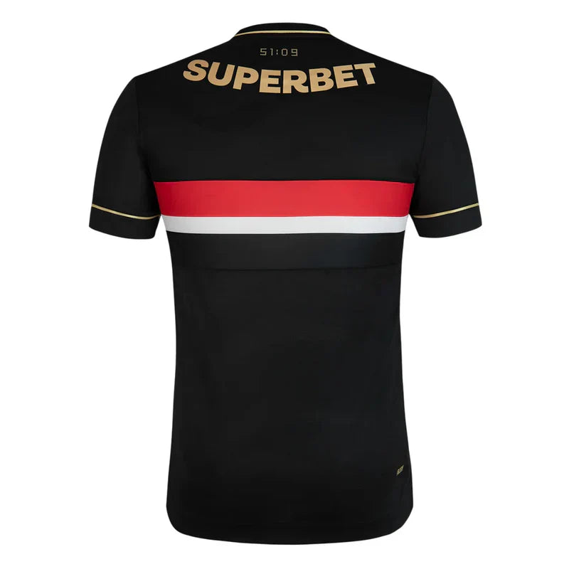 Camisa São Paulo III 25/26 - Torcedor Masculina - Preta e Dourado