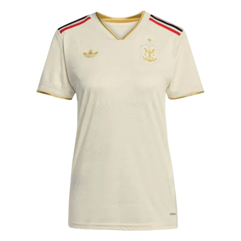Camisa Flamengo III 2025/26 - Versão Torcedor Feminina - Bege