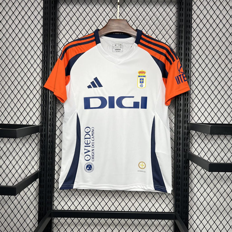 Camisa Real Oviedo Away 24/25 - Adidas Torcedor Masculina