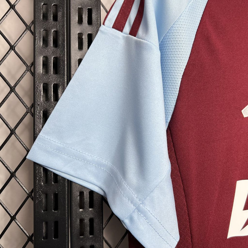 Camisa Aston Villa Villa Home 24/25 Castore Torcedor Masculina