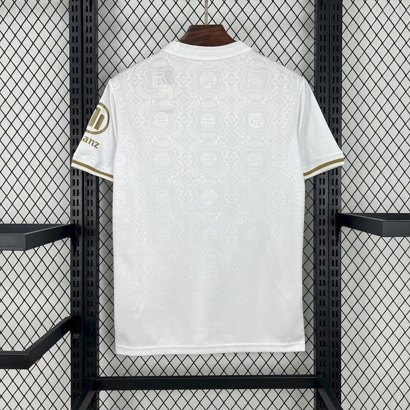 Camisa Bayern De Munique 24/25 Aniversario De 125 anos Branca - Torcedor Masculina